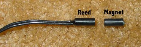 fig. 3 - This is my reed switch and the magnet it came with.
